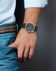 Mens black One Hand Watch Brix and Bailey