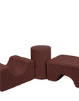 MeowBaby® Bearly Shape Set with 3 Elements - Brown