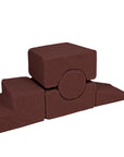 MeowBaby® Bearly Shape Set with 5 Elements - Brown