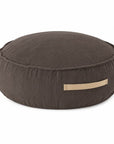 MeowBaby® Corduroy Pouf Round – Taupe