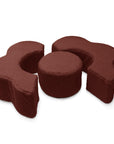 MeowBaby® Foam Flower Shape Set, 3 Elements, Bearly Dark Brown