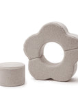 MeowBaby® Foam Flower Shape Set, 3 Elements, Bearly Light Grey