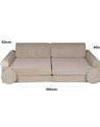 MeowBaby® Large Slimcord Premium Sofa - Forrest