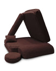 MeowBaby® Modular Children's Chair - 5 Elements, Bearly Dark Brown