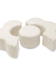 MeowBaby® Foam Flower Shape Set, 3 Elements, Bearly Cream