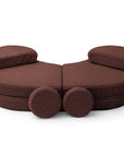 MeowBaby® Modular Sofa Coccolo for Kids – 6 Piece, Bearly Brown