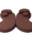 MeowBaby® Modular Sofa Coccolo for Kids – 6 Piece, Bearly Brown