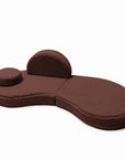 MeowBaby® Modular Sofa Coccolo for Kids – 6 Piece, Bearly Brown