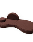 MeowBaby® Modular Sofa Coccolo for Kids – 6 Piece, Bearly Brown