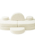 MeowBaby® Modular Sofa Coccolo for Kids – 6 Piece, Bearly Cream