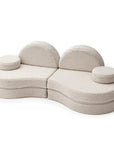 MeowBaby® Modular Sofa Coccolo for Kids – 6 Piece, Bearly Light Gray