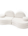 MeowBaby® Modular Sofa Coccolo for Kids – 6 Piece, Bearly Off-White