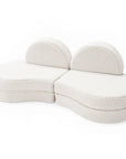 MeowBaby® Modular Sofa Coccolo for Kids – 6 Piece, Bearly Off-White