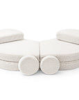 MeowBaby® Modular Sofa Coccolo for Kids – 6 Piece, Bearly Off-White