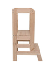 MeowBaby Wooden Kitchen Helper for Children - Natural