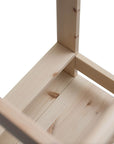 MeowBaby Wooden Kitchen Helper for Children - Natural