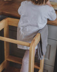 MeowBaby Wooden Kitchen Helper for Children - Natural
