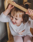 MeowBaby Wooden Kitchen Helper for Children - Natural