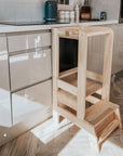 Natural Wooden Kitchen Helper for Children