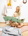 Merino baby blanket - Doggy
