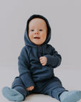 Merino wool baby romper MAJOR - Ottoman Stripes
