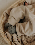 Merino wool baby romper MILO - Beige