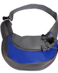 Small Dog Carrier Messenger Style Blue & Grey 2 Sizes