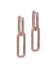 Metropolitan Rebel Earrings – Modern, Elegant Silver & Rose Gold by MyaMoon at www.brixbailey.com