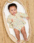 Space-Dye Organic Cotton Baby & Kids Cardigan- Meteor