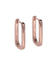 Rose Gold and Silver Hoop Earrings