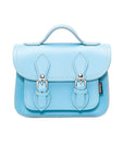 Handmade Leather Micro Satchel - Pastel Baby Blue