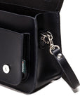 Handmade Leather Micro Satchel - Black