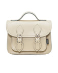 Handmade Leather Micro Satchel - Pastel Cream