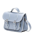 Handmade Leather Micro Satchel - Lilac Grey
