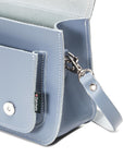 Handmade Leather Micro Satchel - Lilac Grey