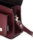 Handmade Leather Micro Satchel - Marsala Red