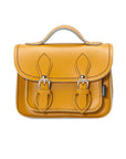 Handmade Leather Micro Satchel - Yellow Ochre