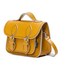 Handmade Leather Micro Satchel - Yellow Ochre