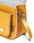 Handmade Leather Micro Satchel - Yellow Ochre