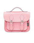 Handmade Leather Micro Satchel - Pastel Pink