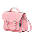 Handmade Leather Micro Satchel - Pastel Pink
