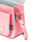 Handmade Leather Micro Satchel - Pastel Pink