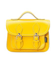 Handmade Leather Micro Satchel - Pastel Daffodil Yellow