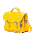 Handmade Leather Micro Satchel - Pastel Daffodil Yellow