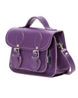 Handmade Leather Micro Satchel - Purple