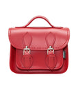Handmade Leather Micro Satchel - Red