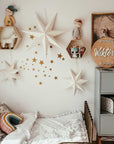 Gold Star Wall Stickers for Children's Rooms