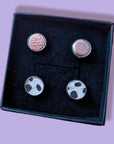Mini cork stud earrings