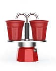 Bialetti Mini Express 'R' Double Serve (2 Cups & 2 Cup Coffee Maker)