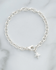 Mini Lifetime Silver Star Charm Bracelet